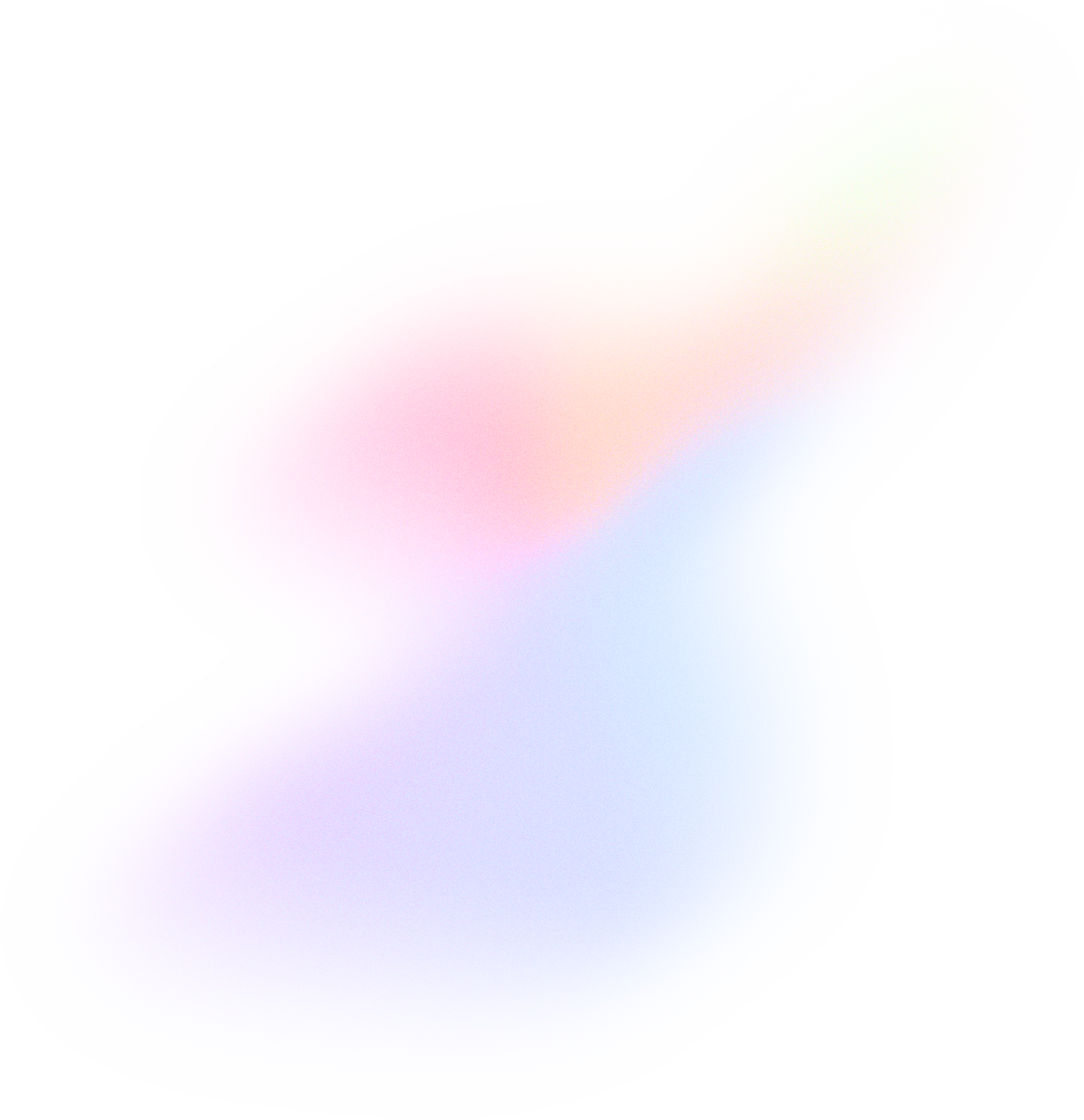 Glowy Gradient Abstract Brush Stroke Blob